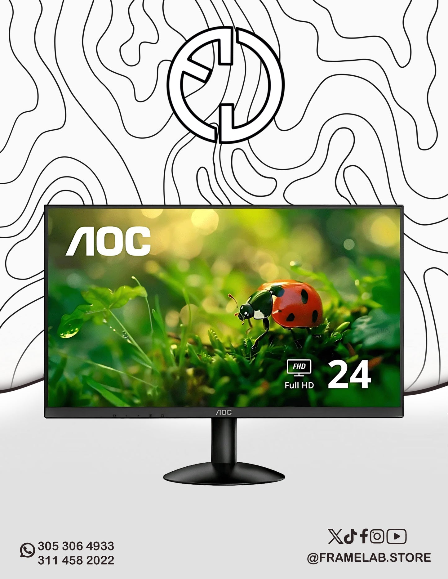 AOC 120HZ IPS 24b30h2