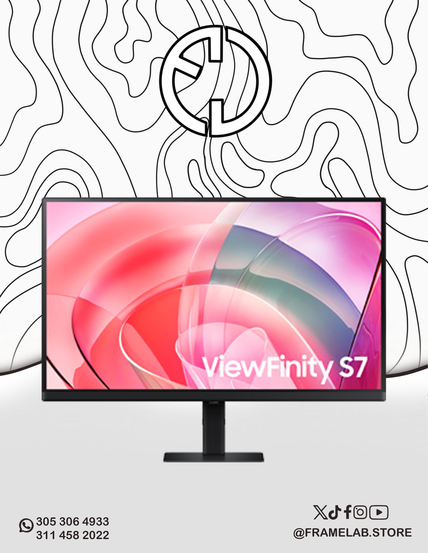 27" SAMSUNG VIEWFINITY S7 4K UHD