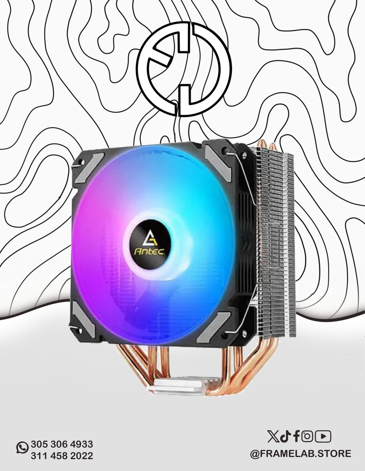 COOLER ANTEC A400i NEON