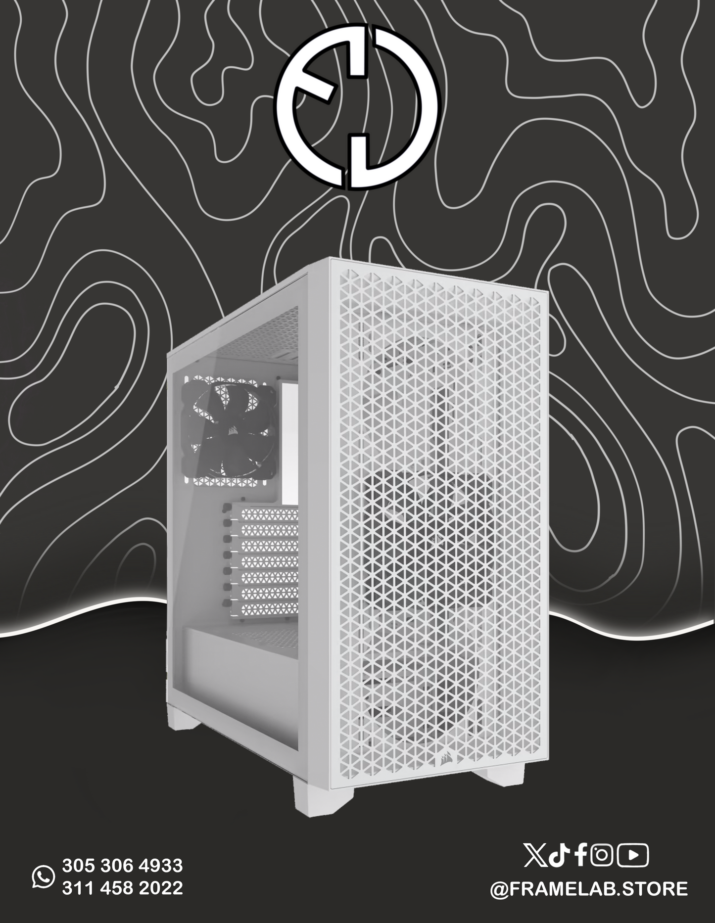 Corsair 3000D AIRFLOW BLANCO