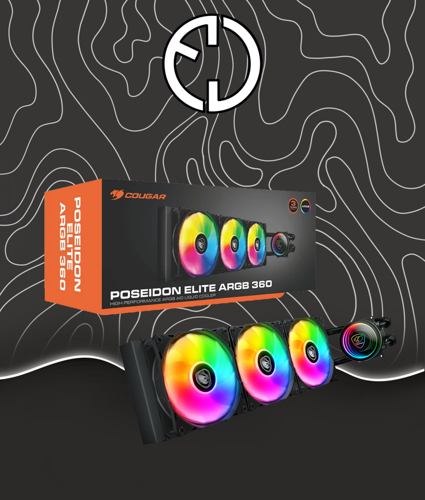 COUGAR POSEIDON ELITE ARGB 360 BK