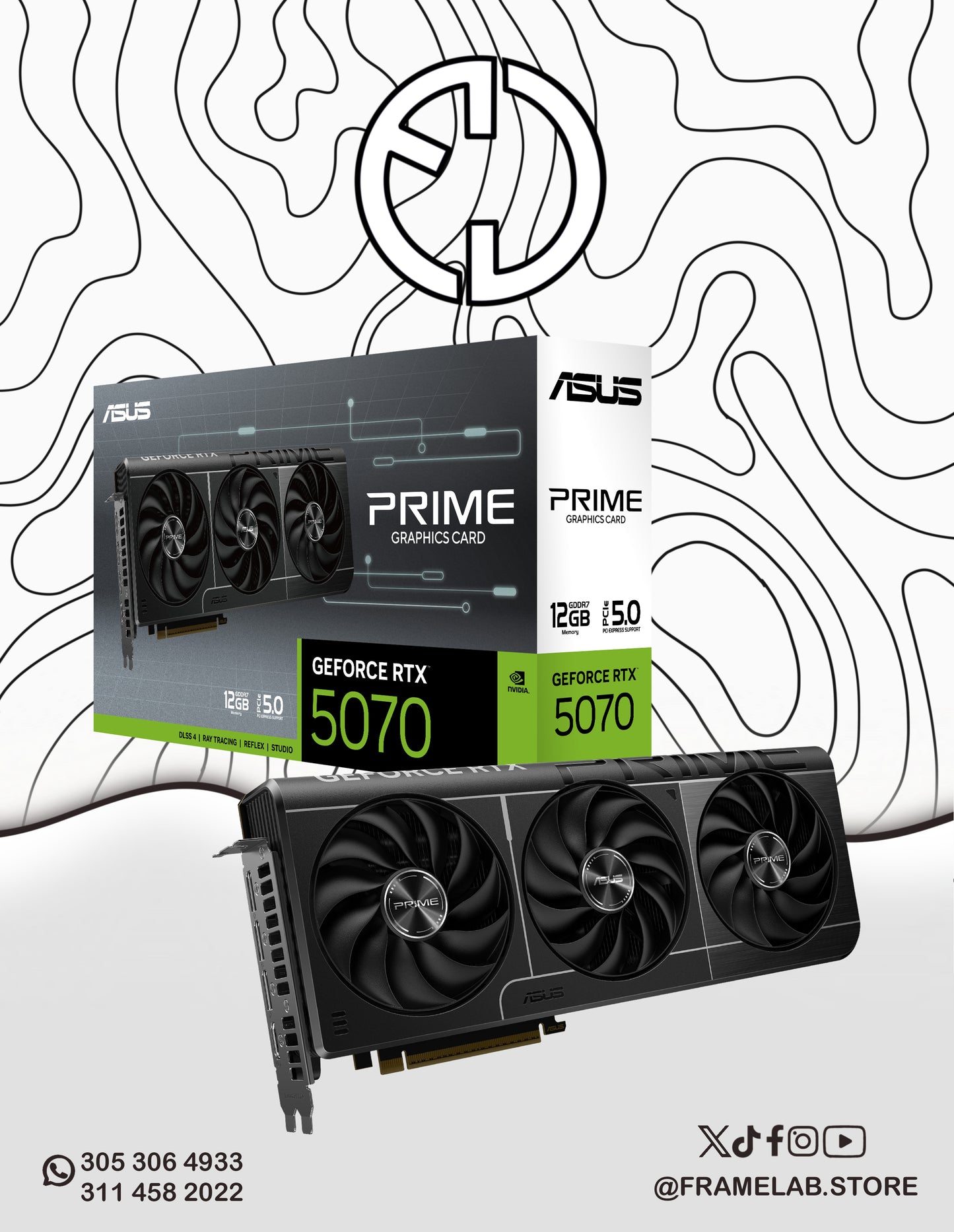 ASUS RTX 5070 PRIME OC 12GB D7