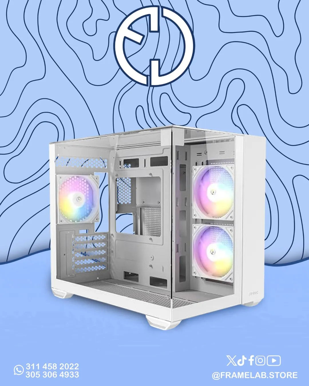 CHASIS ANTEC CX600M TRIO ARGB WHITE
