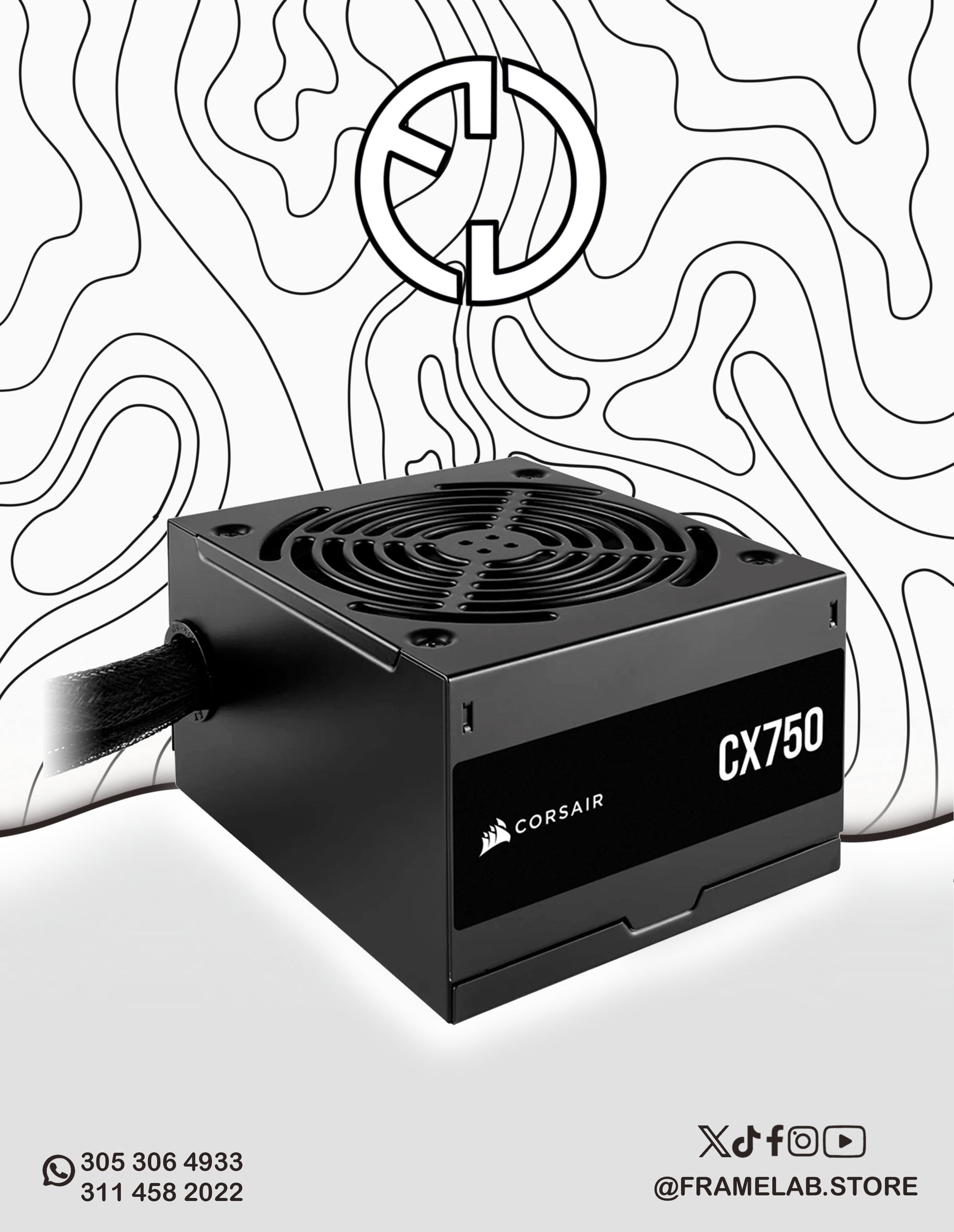 CORSAIR CX750 80 PLUS BRONZE