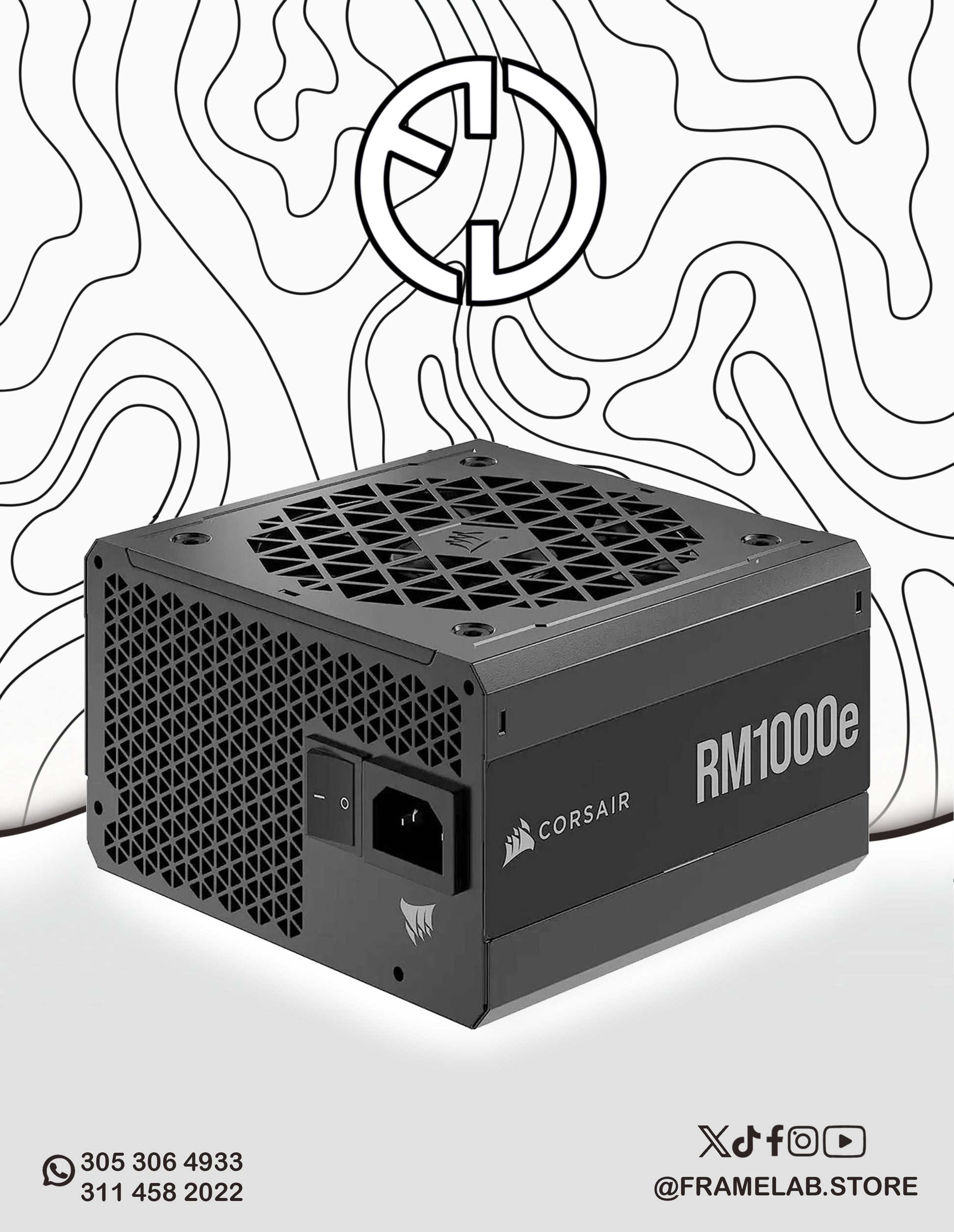 CORSAIR RM1000E  GOLD FULL MODULAR