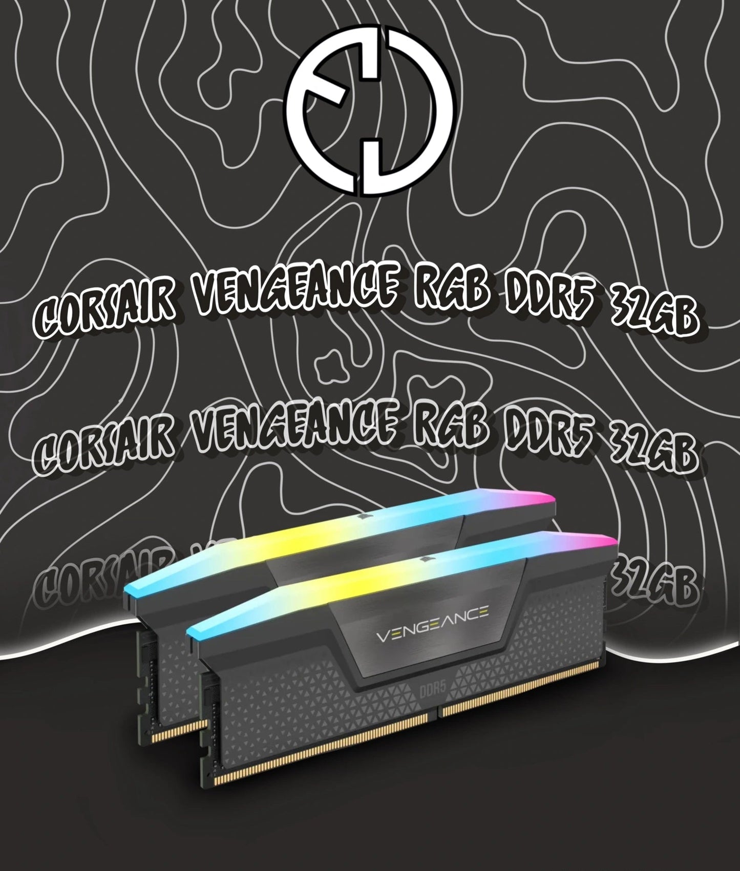CORSAIR VENGEANCE RGB DDR5 RAM 32 GB (2 x 16 GB)