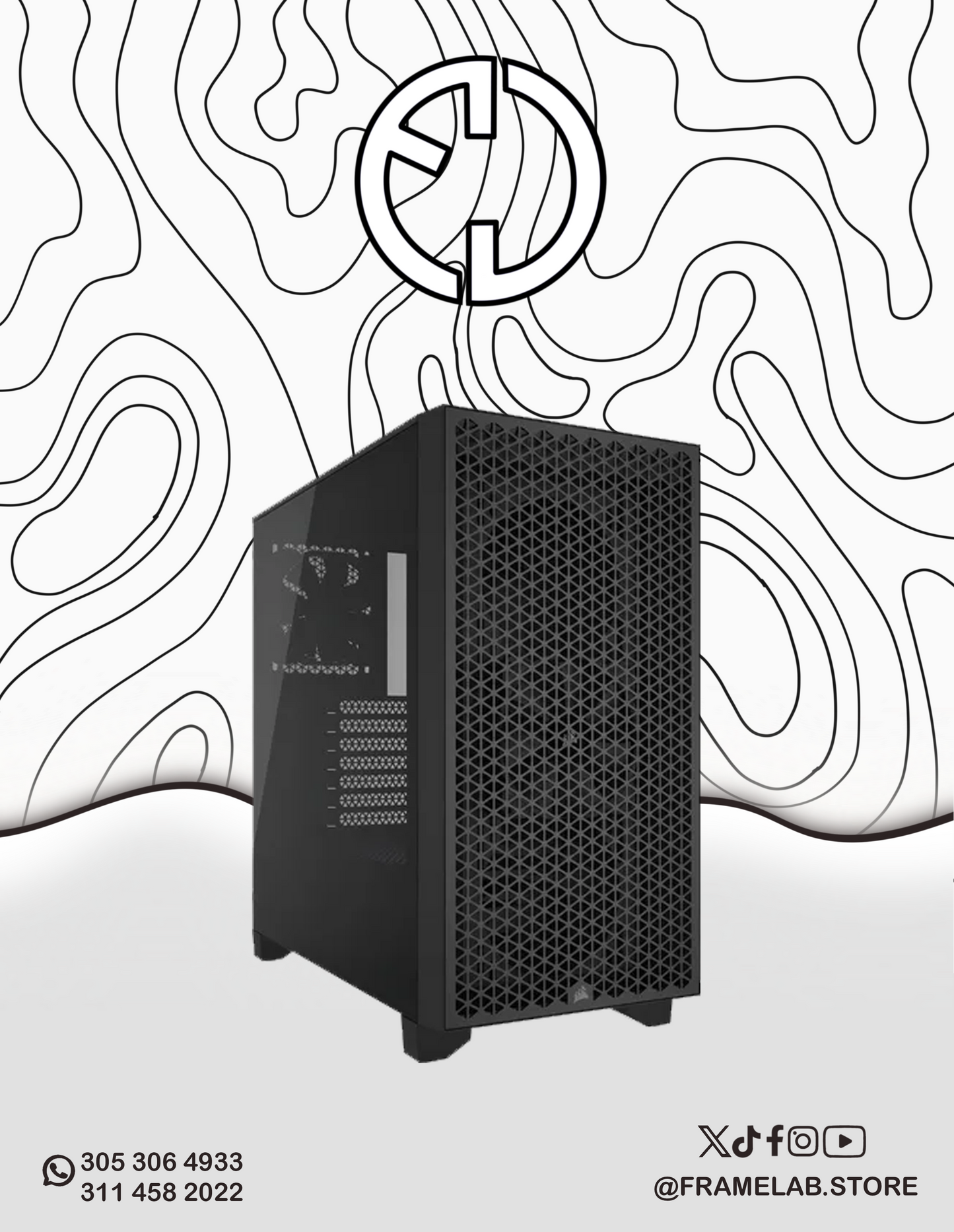 Corsair ATX  3000D AIRFLOW NEGRO