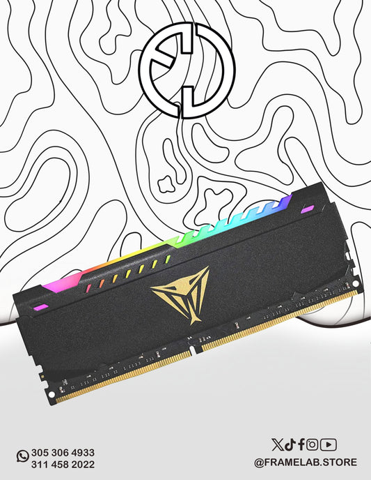 DDR4 8GB PATRIOT VIPER RGB BLACK 3200