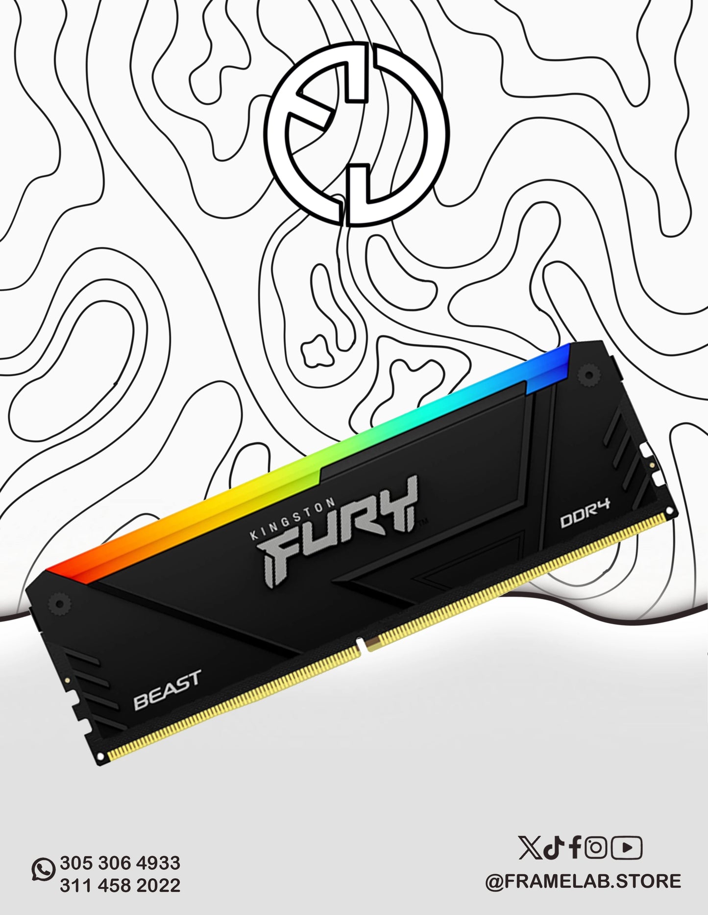 KINGSTON FURY BEAST RGB 16GB
