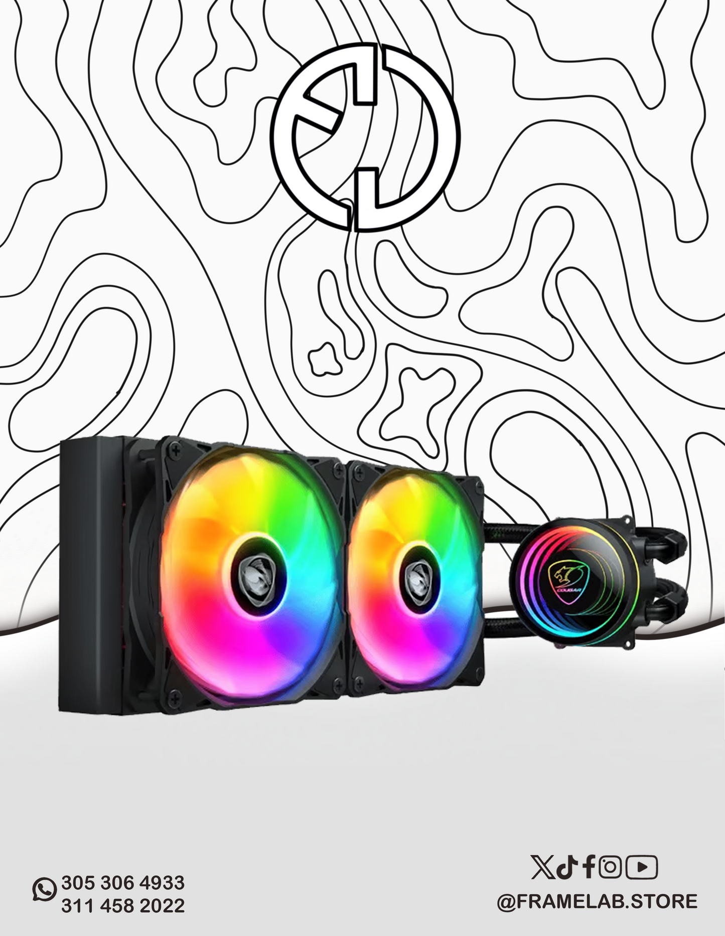 COUGAR POSEIDON ELITE ARGB 240 BK