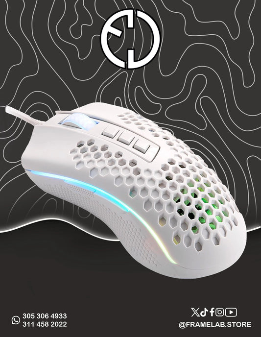 STORM, WIRED GAMING MOUSE, RGB WHITE