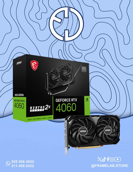 TARJETA GRAFICA MSI VENTUS 2X GEFORCE RTX 4060 8GB