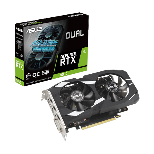 ASUS RTX 3050 DUAL 6GB + CHASIS ANTEC VCX100M ARGB