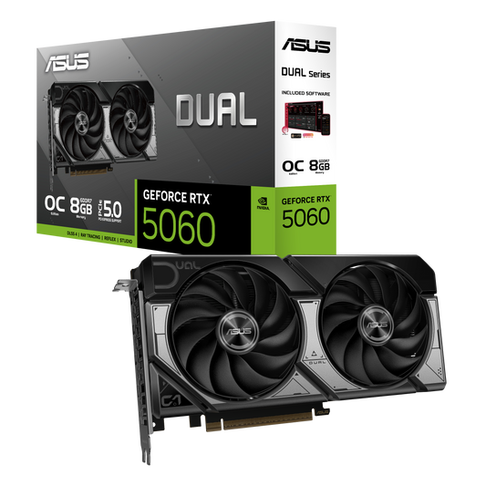 ASUS RTX 5060 DUAL 8GB + CHASIS ANTEC VX310 ARGB