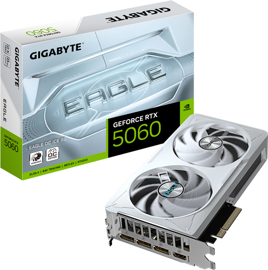GIGABYTE RTX 5060 EAGLE OC ICE 8GB + CHASIS ANTEC AX20 EXTREME