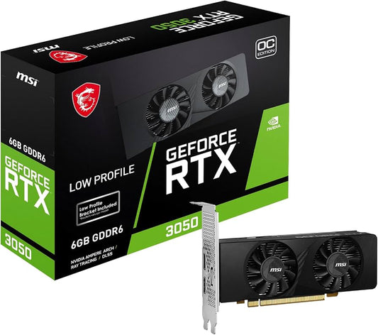 MSI RTX 3050 LP 6GB + CHASIS ANTEC VX310 ARGB